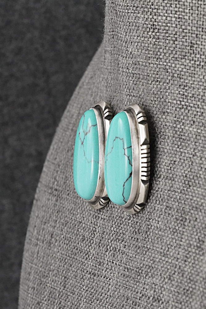 Turquoise & Sterling Silver Earrings - Thomas Francisco