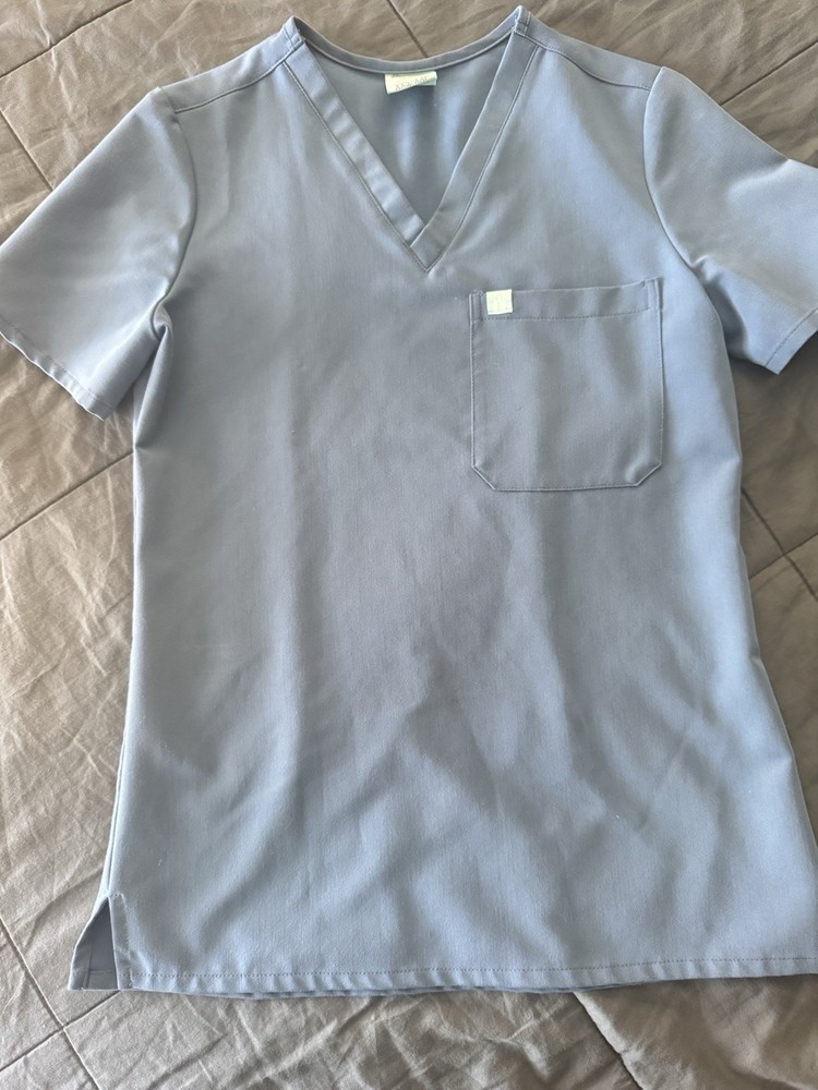 Garde Malade Women’s Scrubs Set Blue Grey Uniform