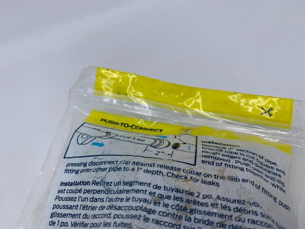 SharkBite Brass 1" inch Push-to-Connect Water Filter Install Kit Copper CPVC