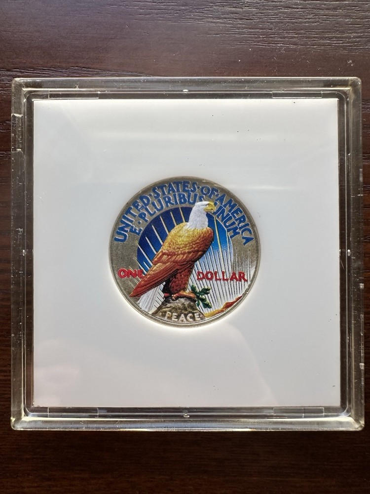1922 $1 Silver Peace Dollar Colorized