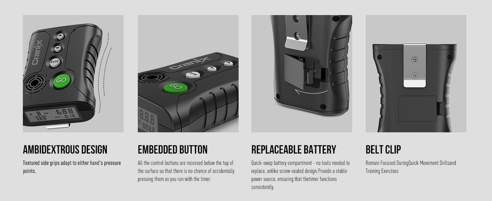 0.01s Professional Shot Timer, Buzeer, 4 modes, Competition,Precision,Training