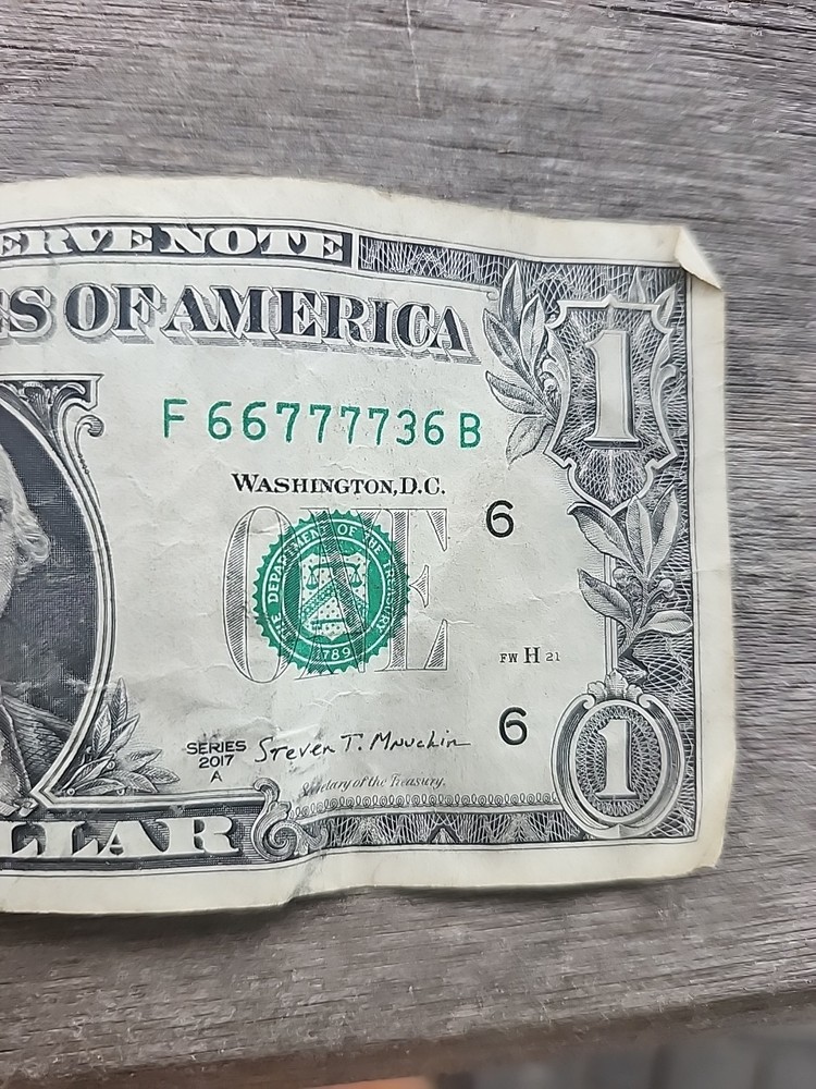 One  Dollar Trinary Serial Number