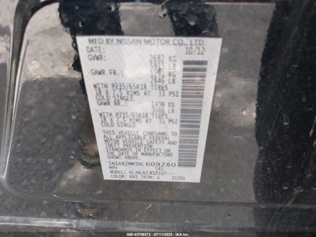 Engine ECM Electronic Control Module 3.5L 6 Cylinder Fits 13 PATHFINDER 1345347