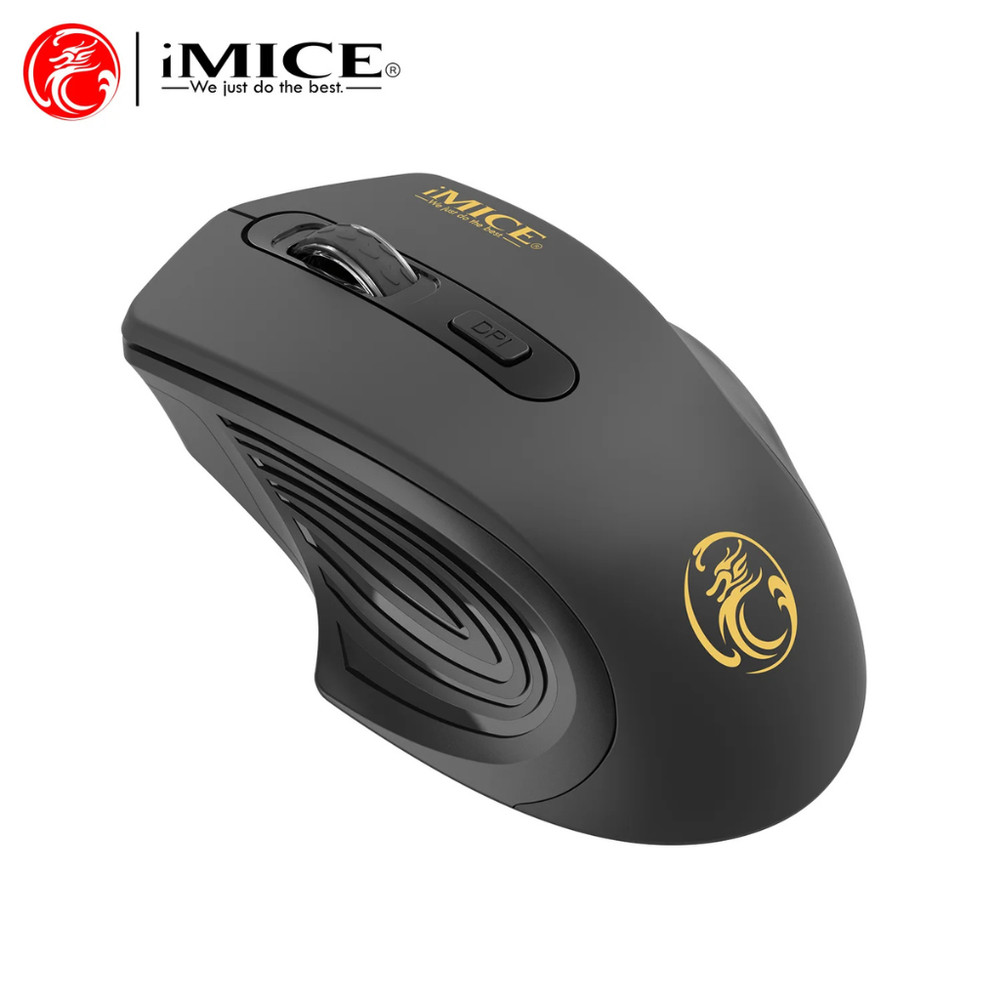 Wireless Silent Mouse 2.4G USB Battery Optical Tracking Computer Mouse Receiver