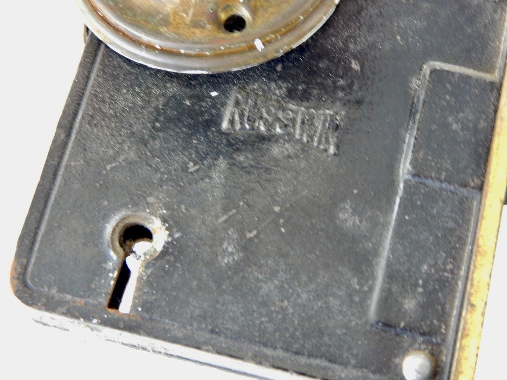 Two 1920's Antique Russwin Solid Brass Doorknobs