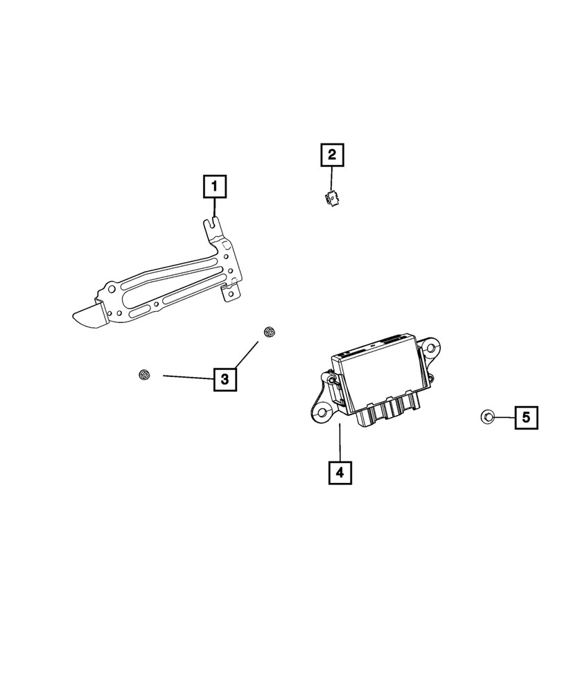 Genuine Mopar Module Bracket 68488795AB