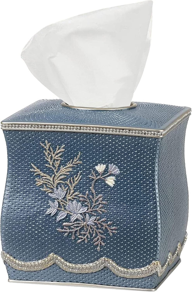 Capri, Tissue Box, Slate Blue