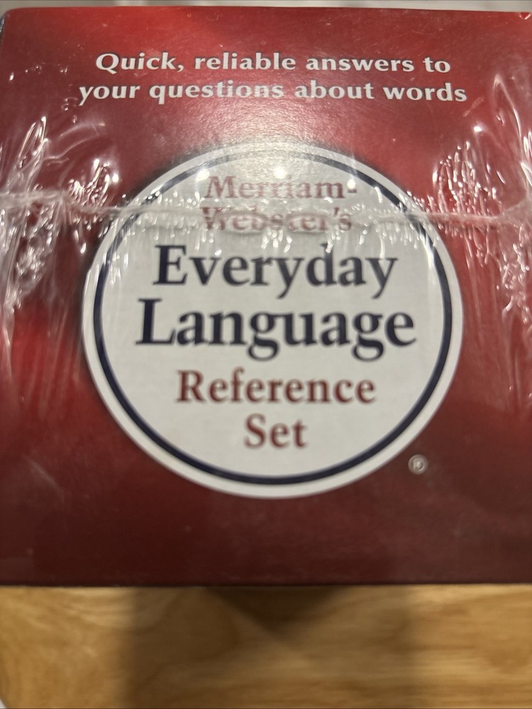 Merriam-Webster's Everyday Language Reference Set 3-Book Boxed Set Dictionaries