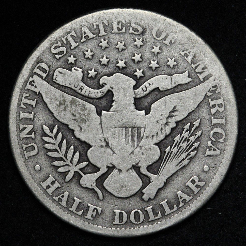 1902 Barber Silver Half Dollar CHOICE GOOD+ E282 T