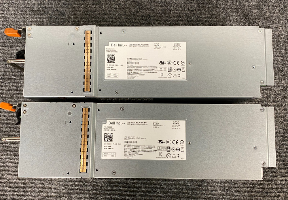 Dell Compellent SC220 Mass Storage Array, 2x Controllers, 2x PSU w/ Cord (As Is)