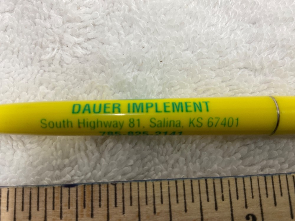 Vintage John Deere Dauer Implement Salina, Ks. Ink Pen