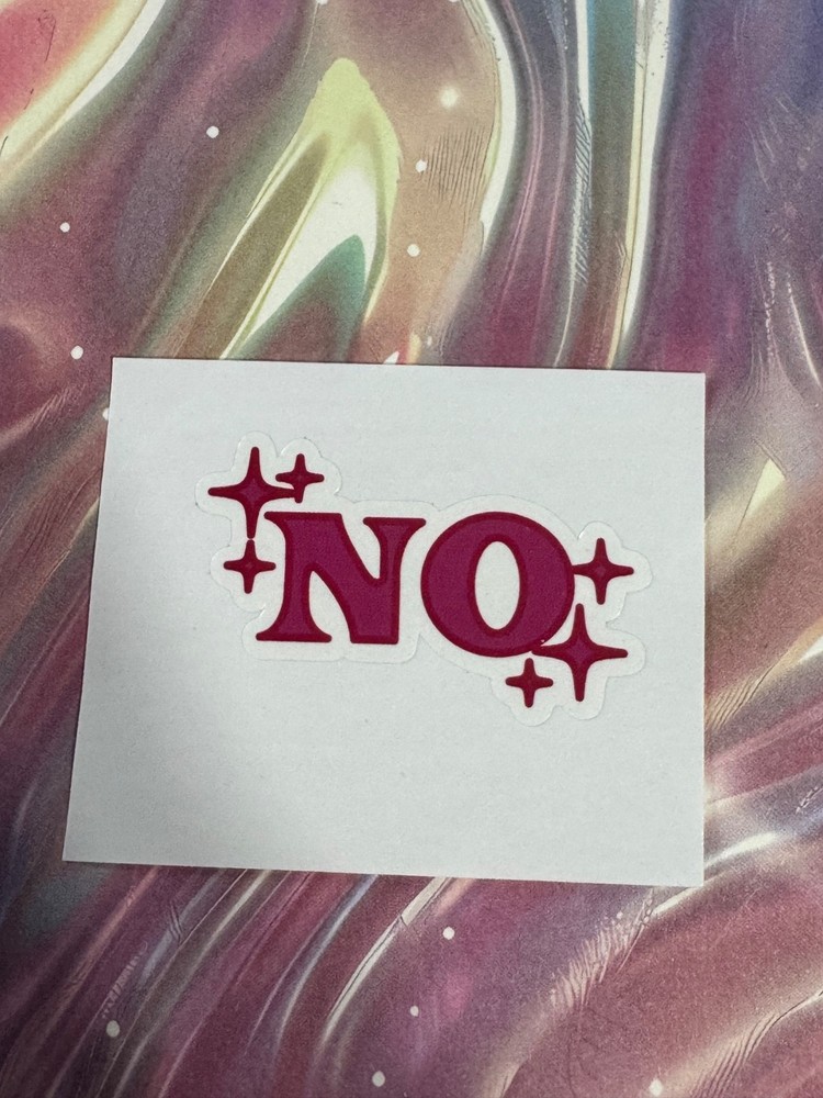No sticker