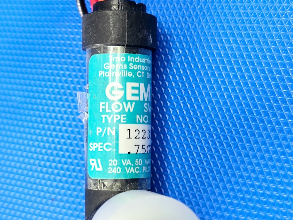 GEMS SENSORS FS-4, 122355 Liquid Flow Switch,