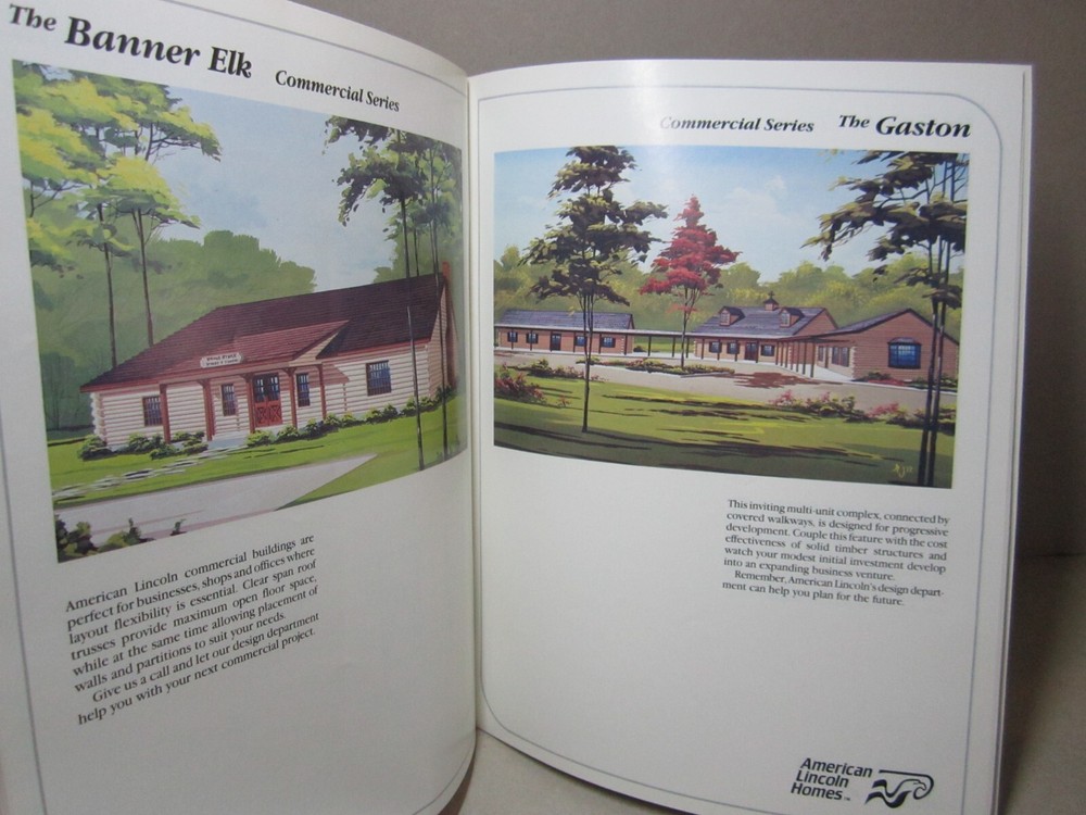 American Lincoln Homes Planning Guide Floorplan 1984 Building Package Timber