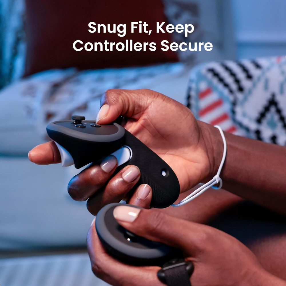 Upgraded Controller Grips Protector Compatible with Oculus/Meta Quest 3/3S, Non-