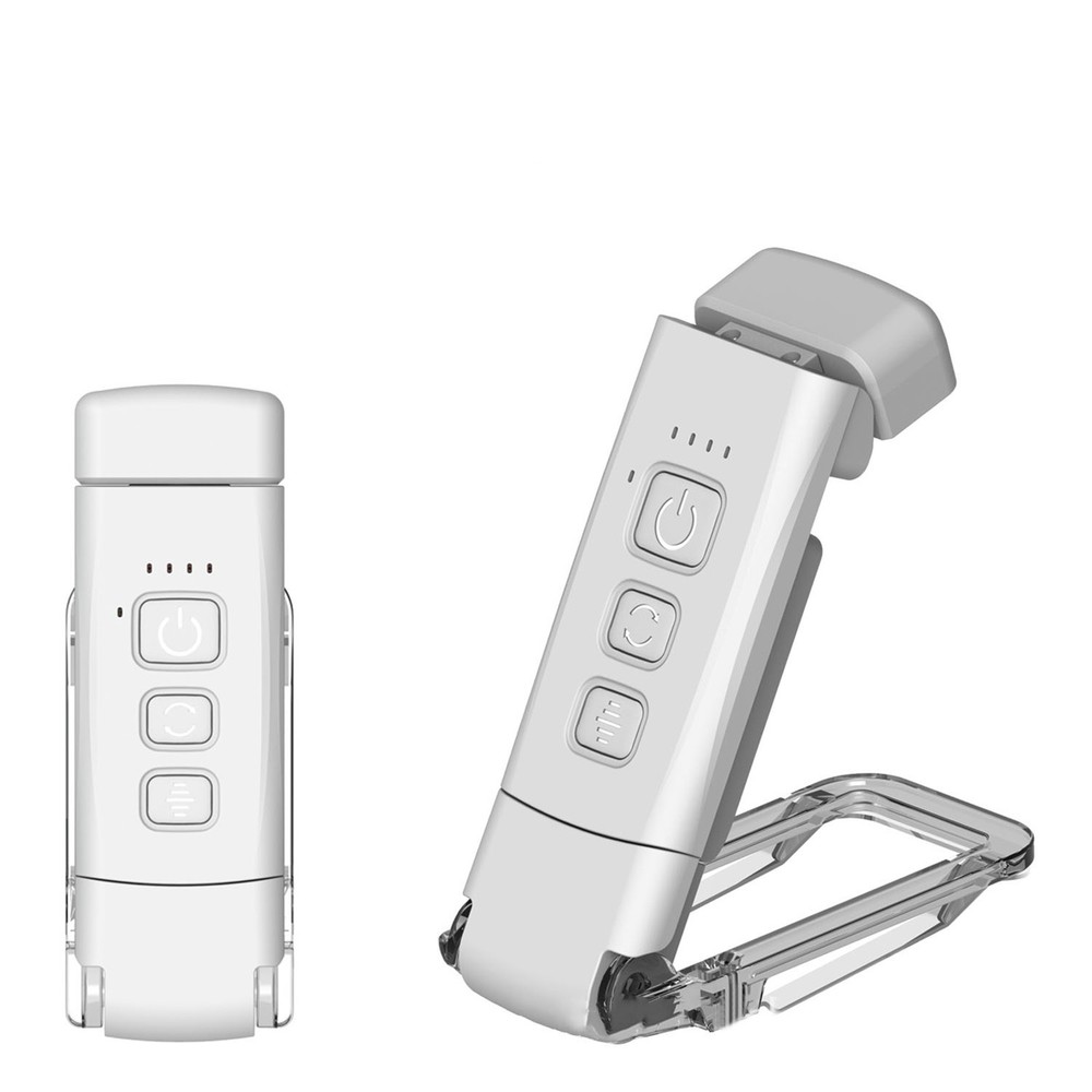 Mini LED Clip USB Rechargeable Book Reading Light 5 Brightness Adjustable