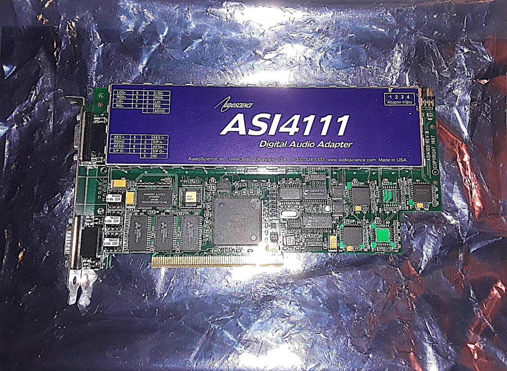 AUDIOSCIENCE ASI4111 Digital Audio Broadcast Card