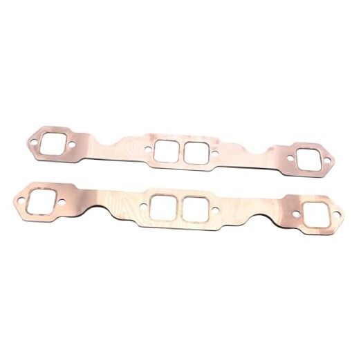 2 pcs/set  Reusable SBC Rectangle Port Copper Header Exhaust Gaskets Fits for