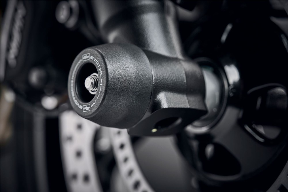 Evotech Front Spindle Bobbins - Triumph Trident 2021+
