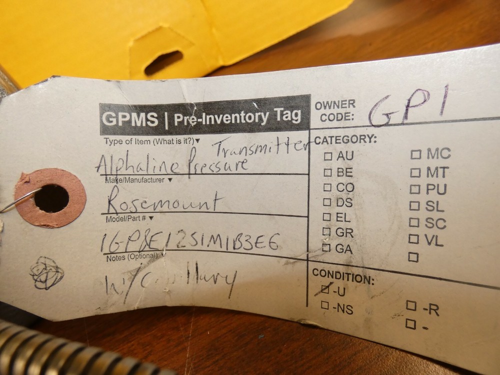 Rosemount 1151GP8E12 Alphaline Pressure Transmitter