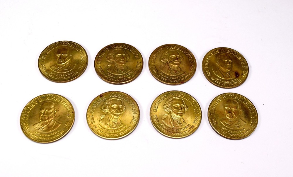 8 Presidential Mint Token Coins
