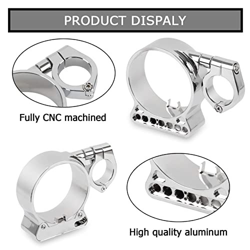 Speedometer Relocation Bracket Cover Side Mount Speedometer Instrument Chrome