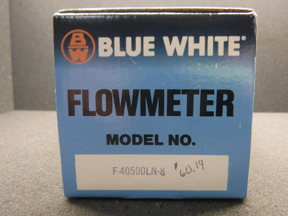 Blue White, Model #: F-40500LN-8, Flowmeter (Used)