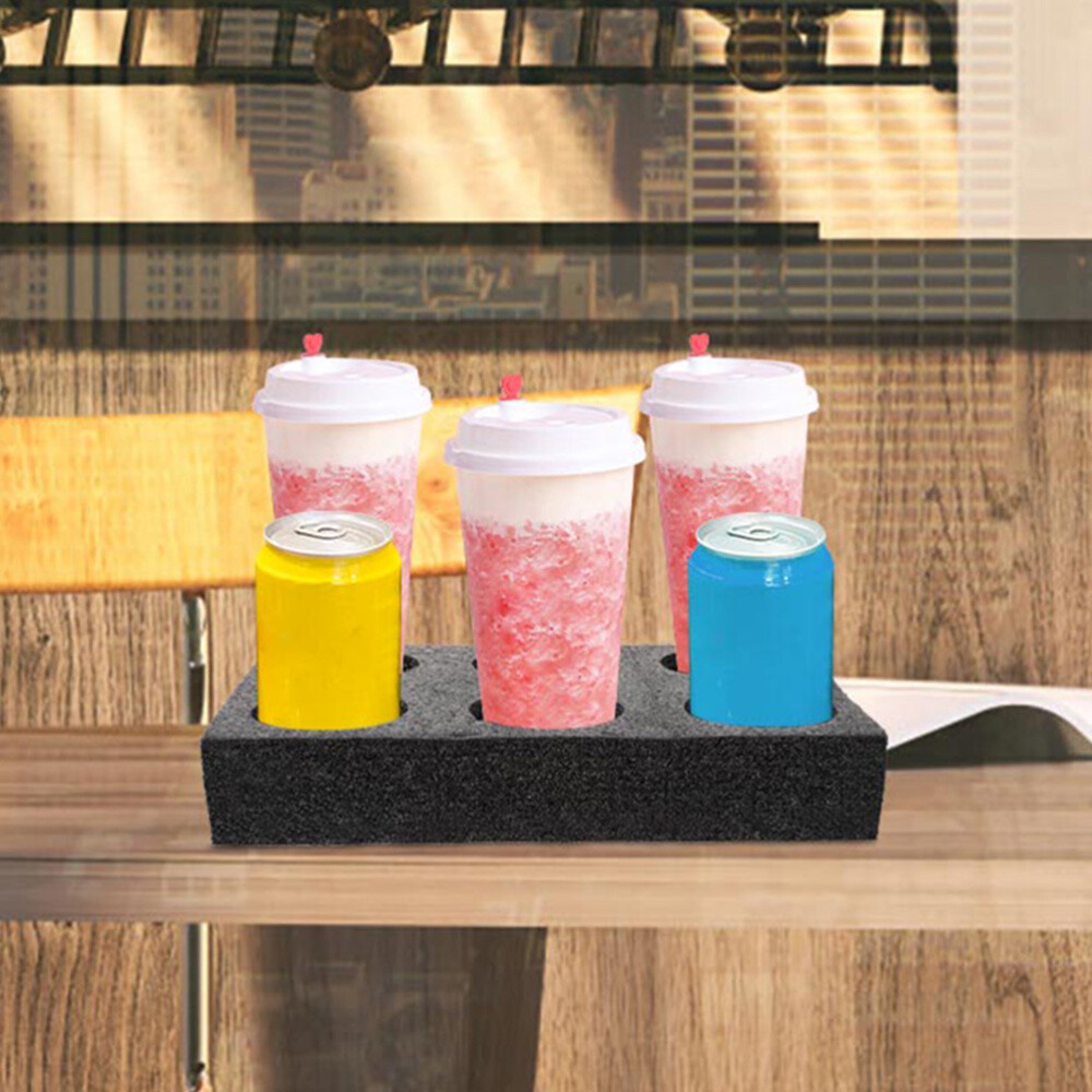 2PCS Practical Cup Carrier Tray Cup Fixing Holders Beverage Packing Boxes