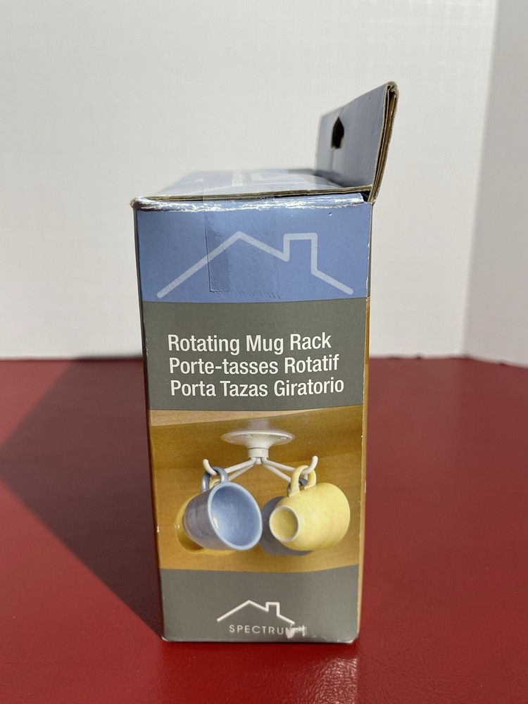 spectrum rotating white 4 mug Spinning hanging holder rack 2008