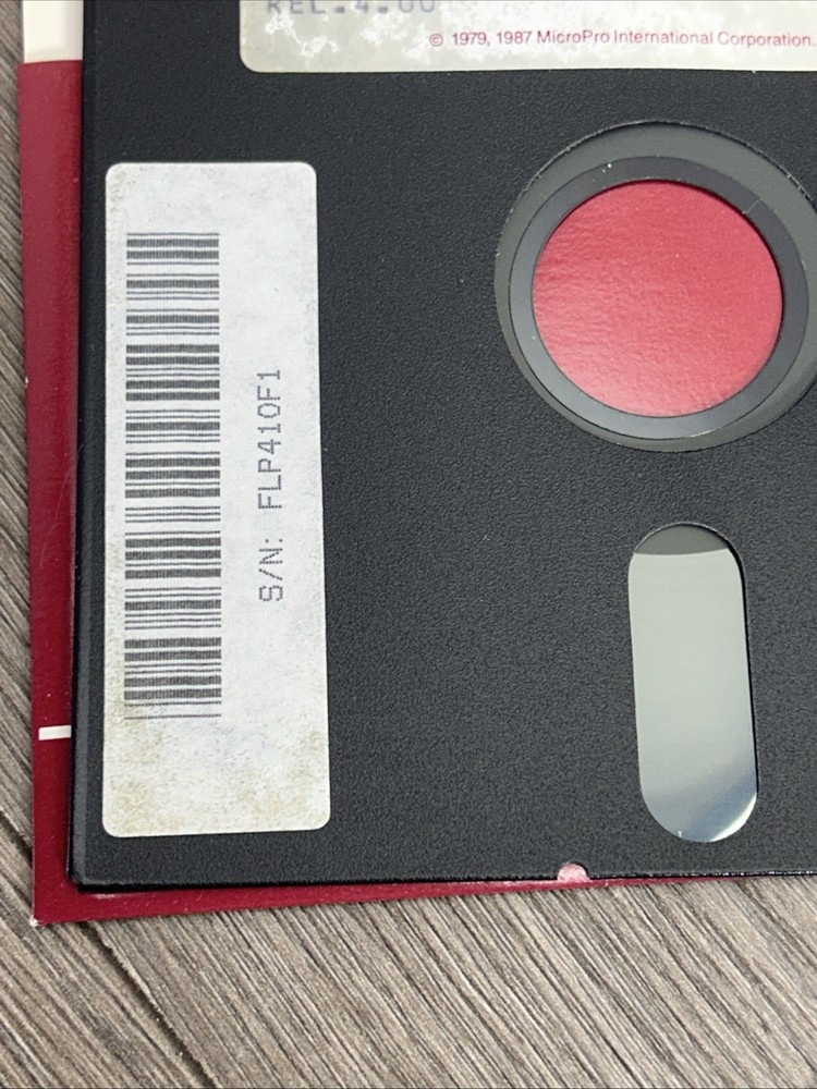 Wordstar Professional Release Complete 4 Disk Set DOS Software Vintage Floppy