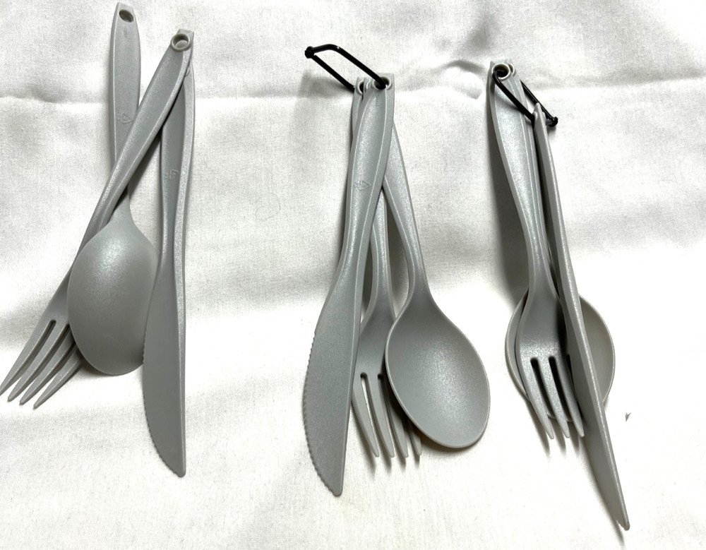 3 sets of Plastic Utensils-Camping