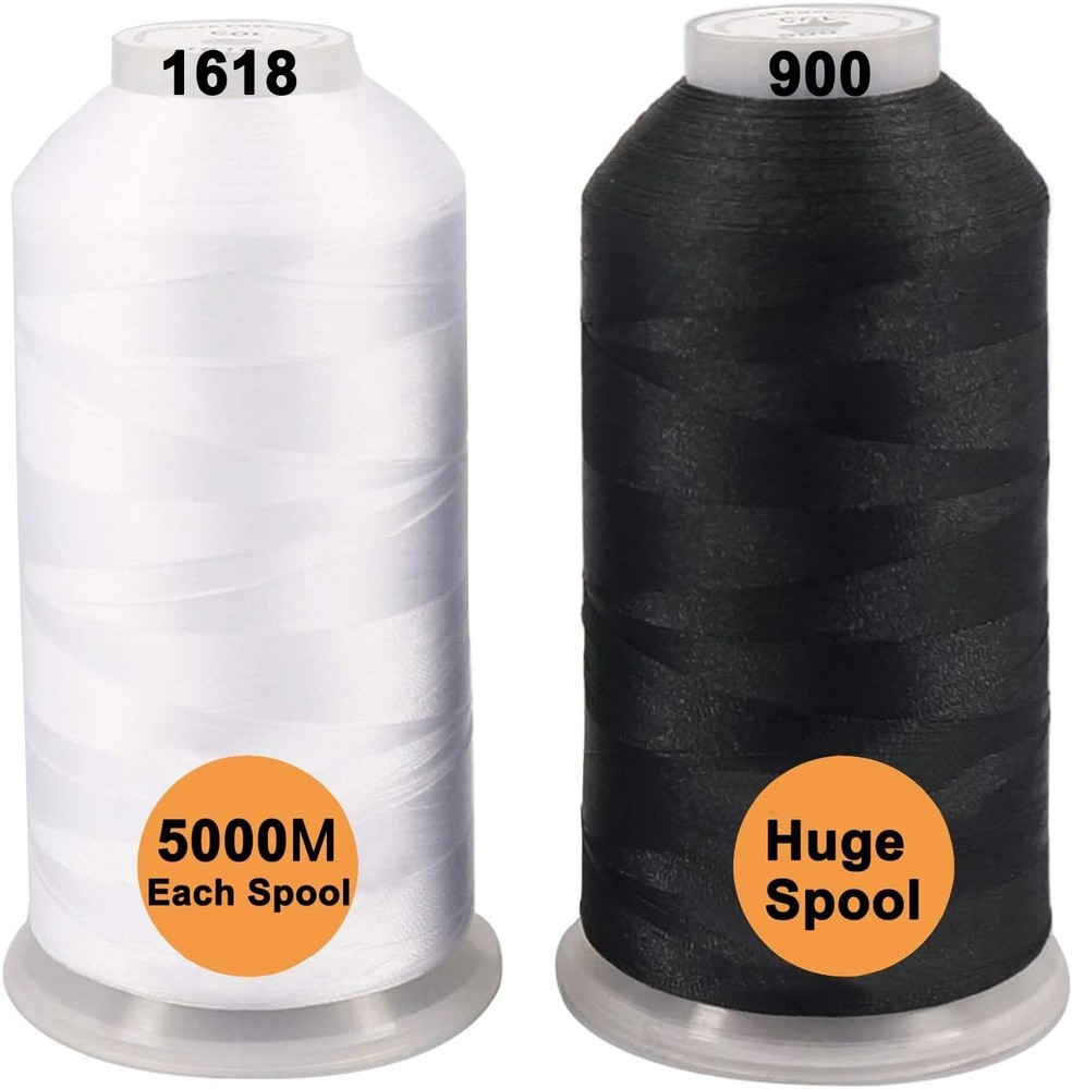 5000M Polyester Thread Assortment - Ideal for All Embroidery Machines