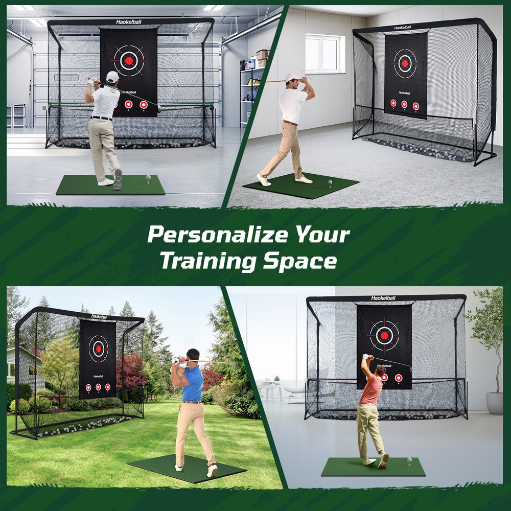 10x7.5FT Heavy Duty Golf Practice Net with Large Target Cloth