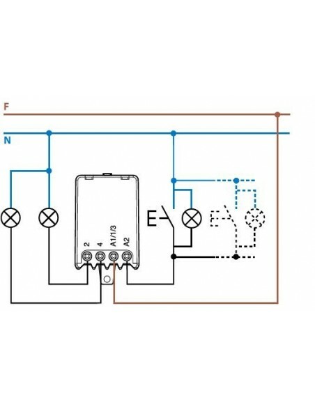 230VAC impulse switch relay