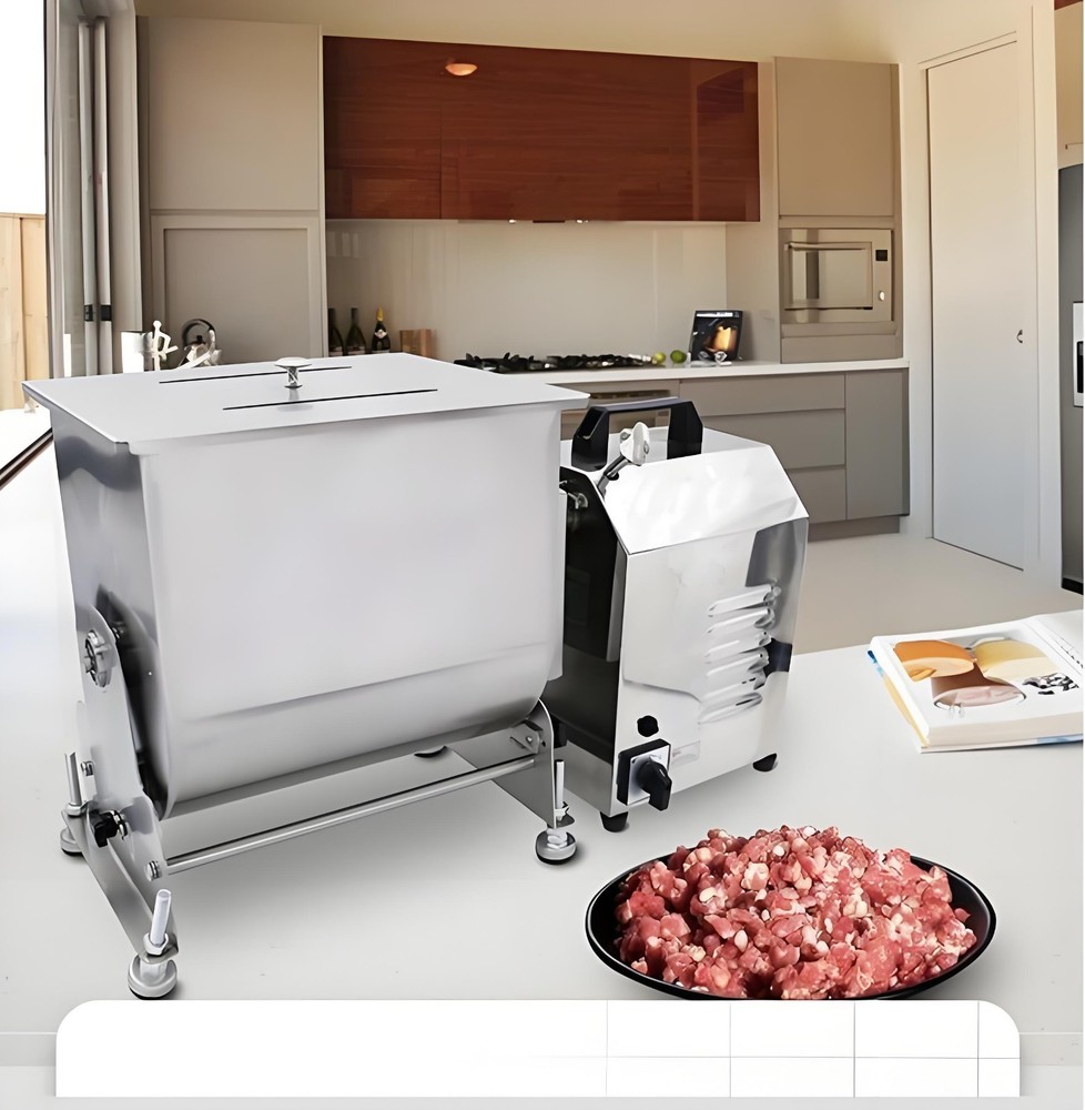110V Electric/Manual Meat Stuffing Mixer Machine25-35QT Stuffing Processing
