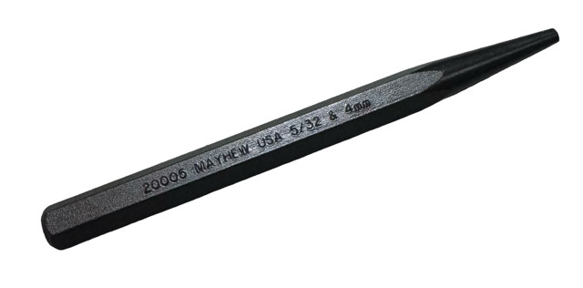 Mayhew Pro 5/32" x 5-1/2" Solid Punch USA Made