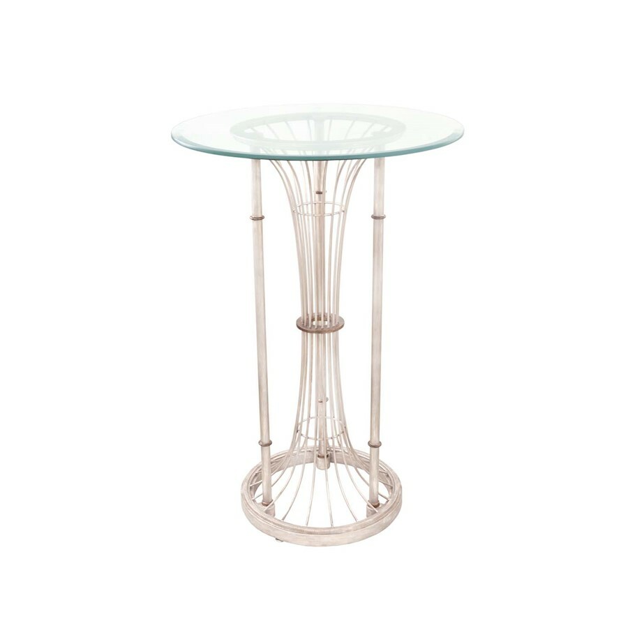 Kalco Lighting Bal Harbour Pub Table, Pearl Silver - 800103PS
