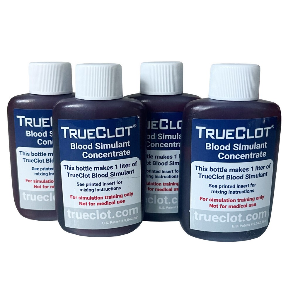 TrueClot® Blood Simulant Concentrate, Liter (4 pack)