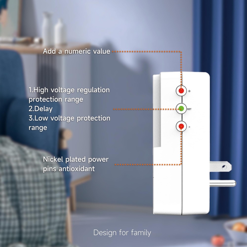 140j Surge Protector Voltage Protector One Outlet Plug Surge Protector For Refri