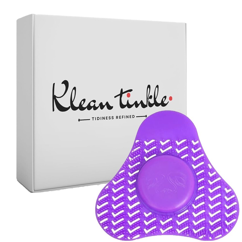 Premium Urinal Screen Deodorizer with Urinal Cakes Purple Lavender Scent -3 Pack