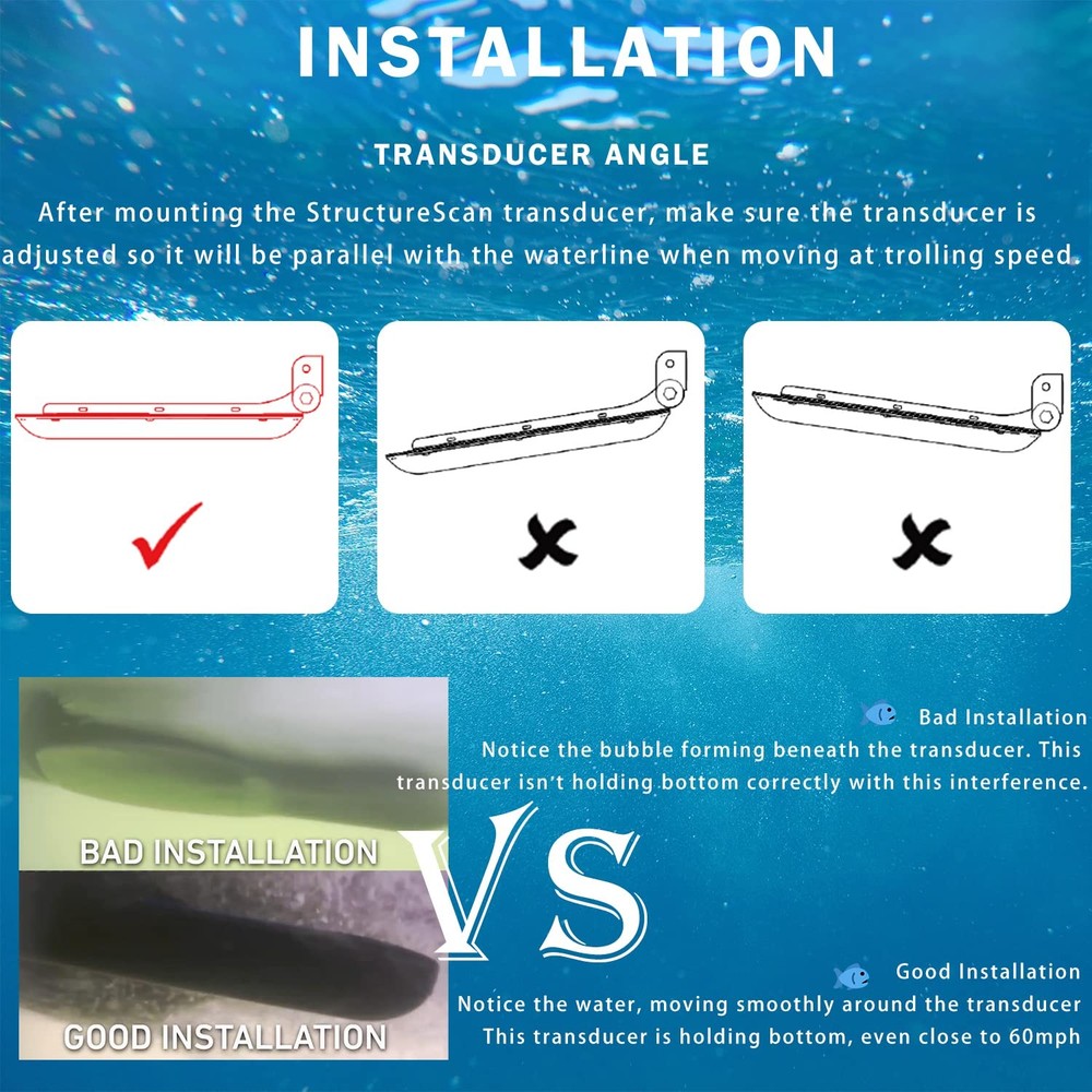 000-12603-001 Transom Mount Bracket for StructureScan 3D, StructureScan HD