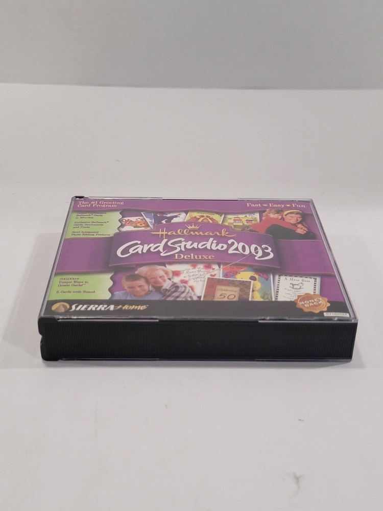 Hallmark Card Studio Deluxe 2003 PC 3 CD Set Sierra Home Computer Software