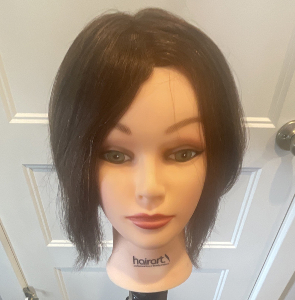 HairArt-short brown Mannequin head-e