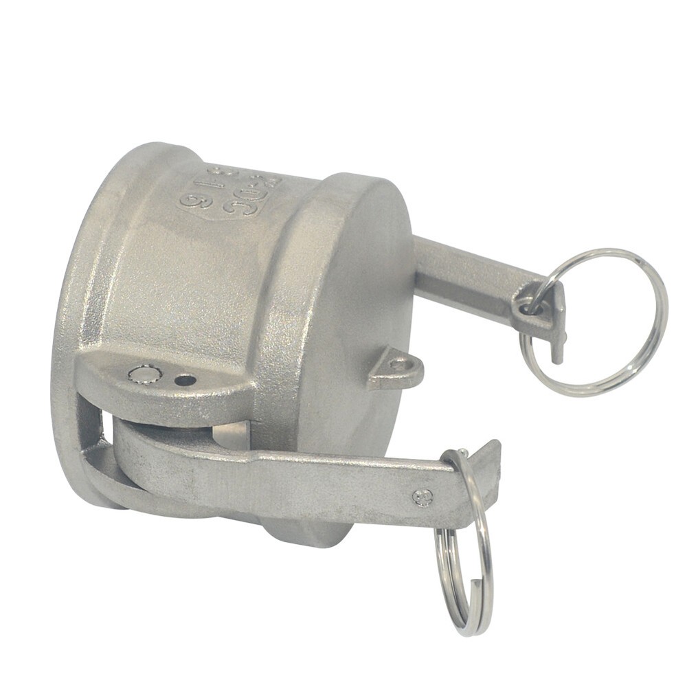 2" 2 inch Type DC Dust Cap Coupler Stainless Steel 304 Hose Fitting Camlock