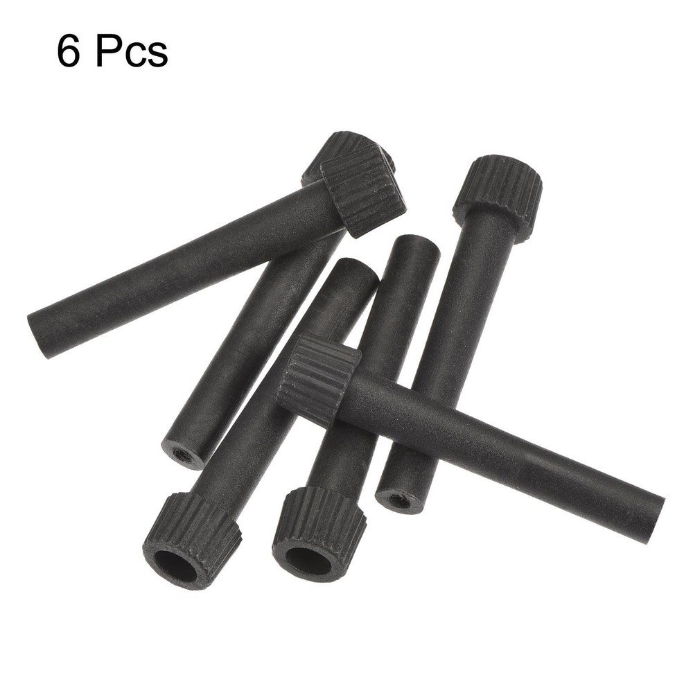 Light Turn On/Off Switch Knob Replacement 50mm Length Black 6Pcs