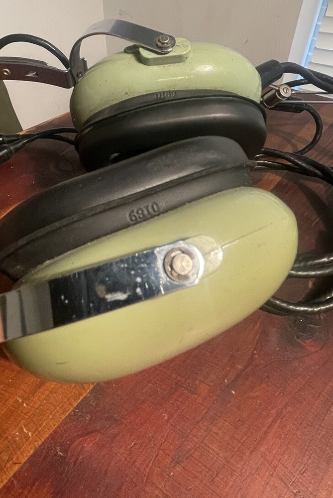 David Clark Model 10BB/F Aviation Headset microphone AS IS NOT TESTED