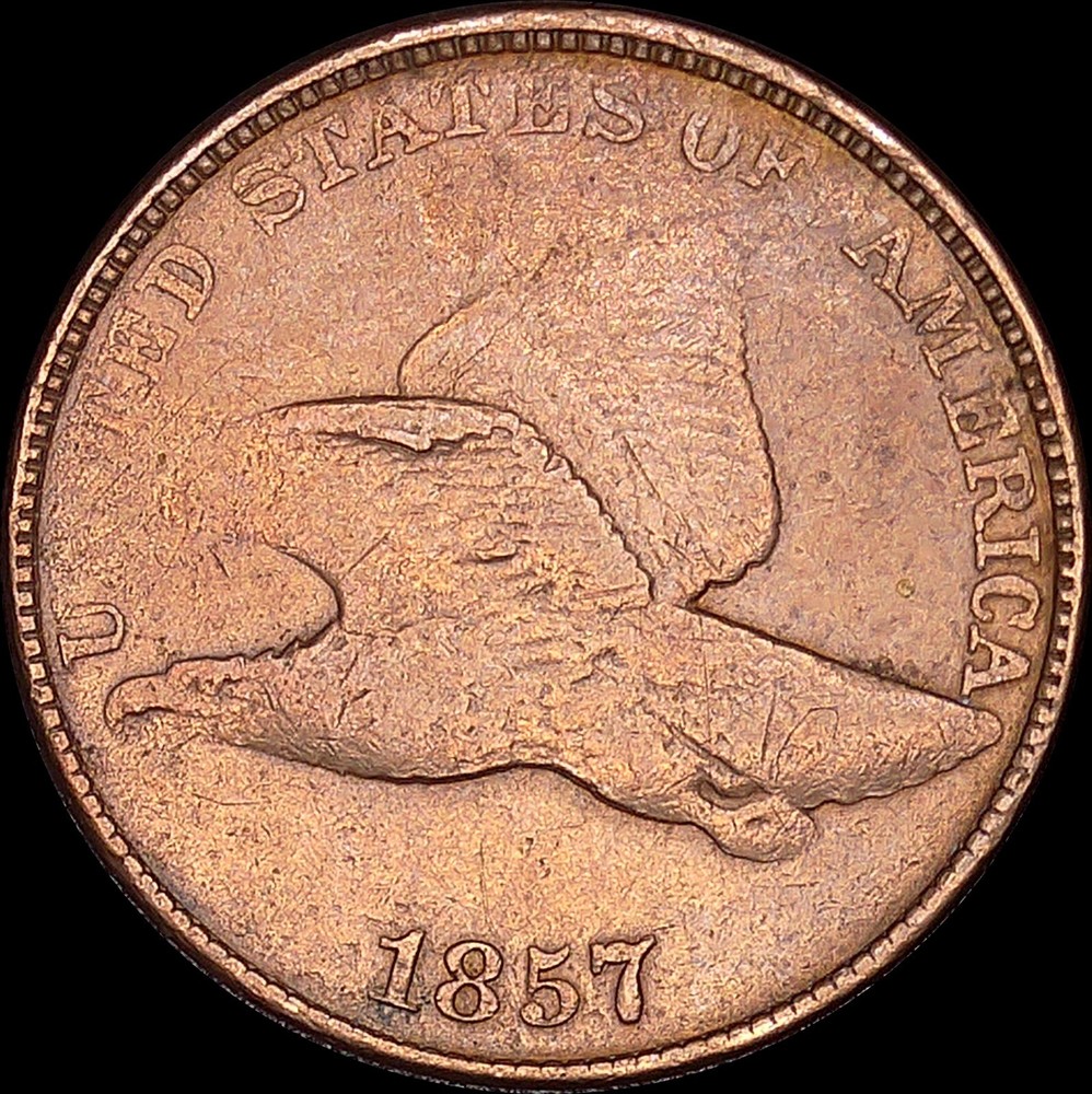 1857 1C Flying Eagle Cent Uncertified Circulated