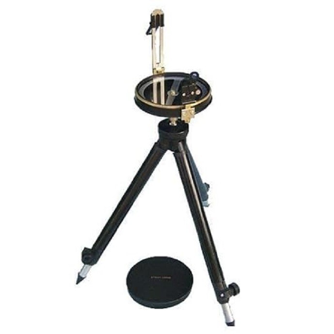 Prismatic Compass 5" Brass with Tripod & Canvas Cases – 1/2° Resolution Set