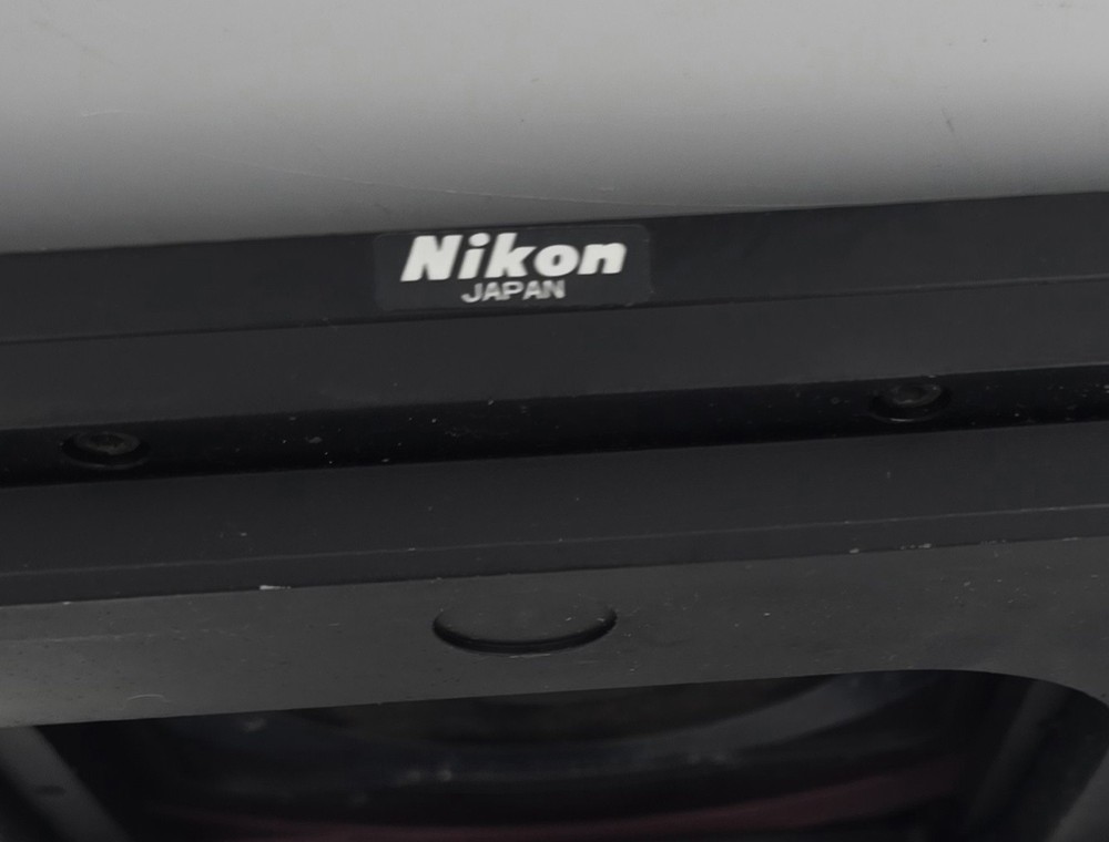 NIKON DIAPHOT STAGE TABLE SPECIMEN OPTICS MICROSCOPE Runs Smoothly +Stage Plate