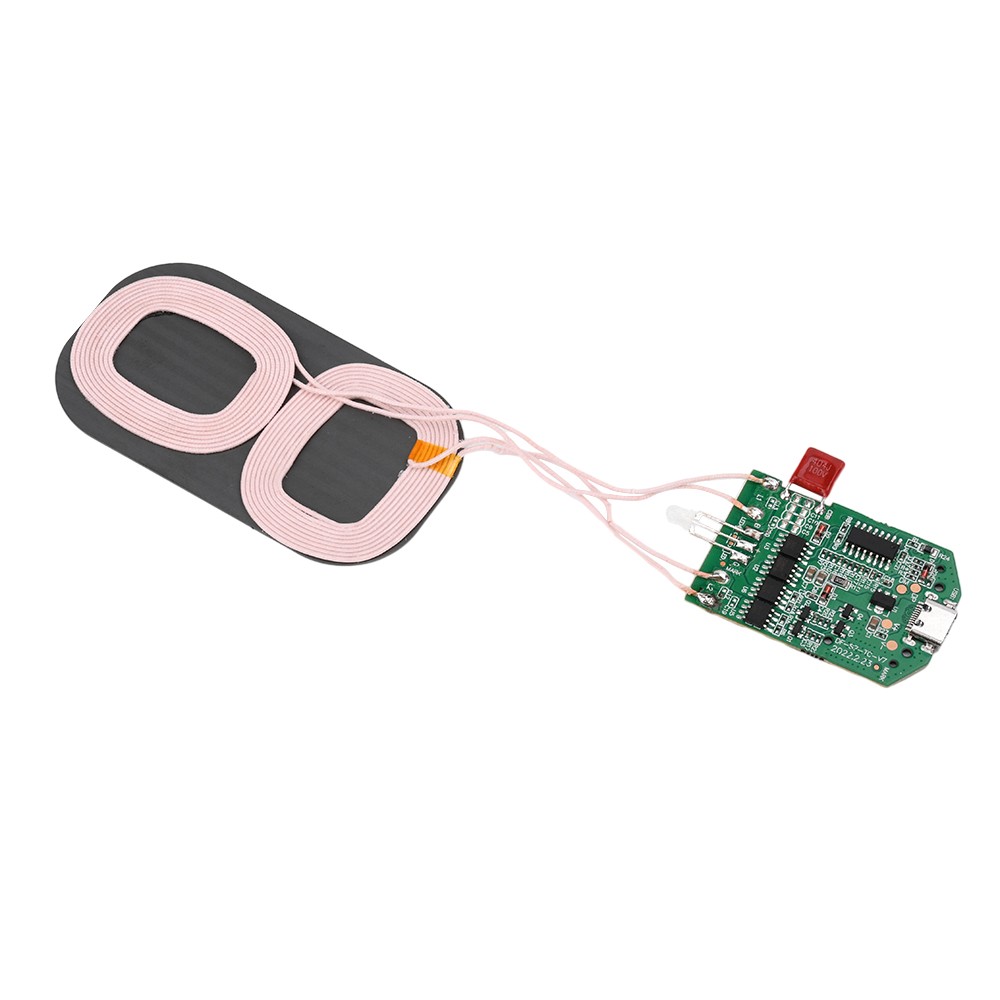 1PC Dual Coil 15W Wireless Charger Transmitter Module Fast Charging Board DIY US